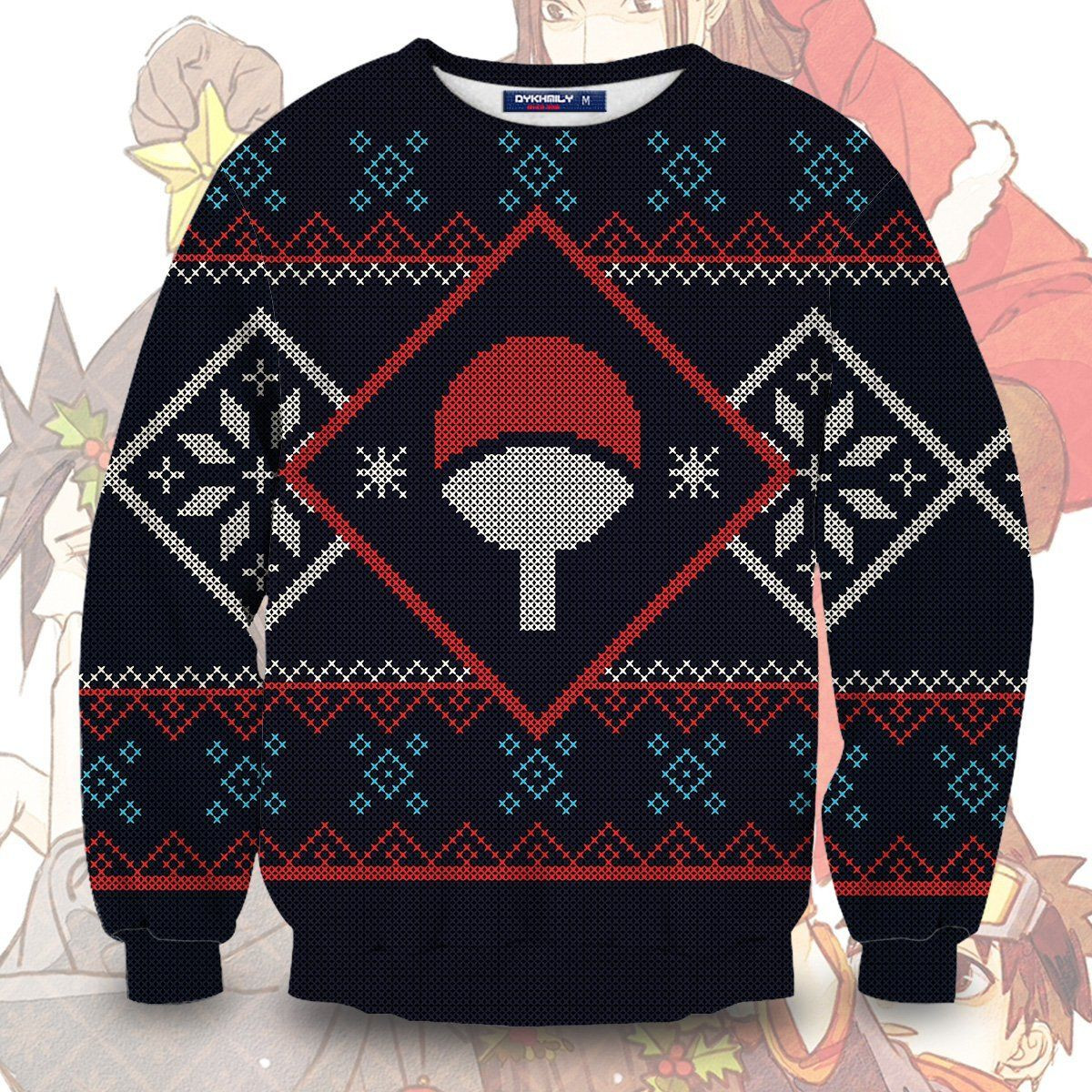 Uchiha Clan Ugly Christmas Sweater Adult 3D Funny Matching for family