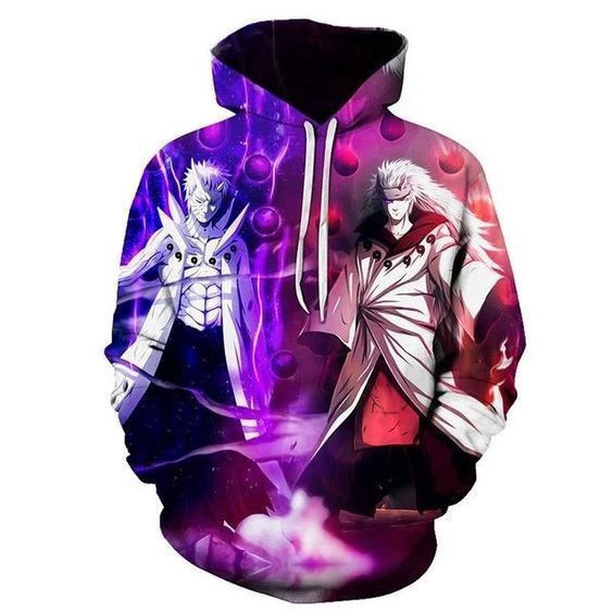 Uchiha Obito Vs Uchiha Madara 3D All Over Print Hoodie, Zip Hoodie