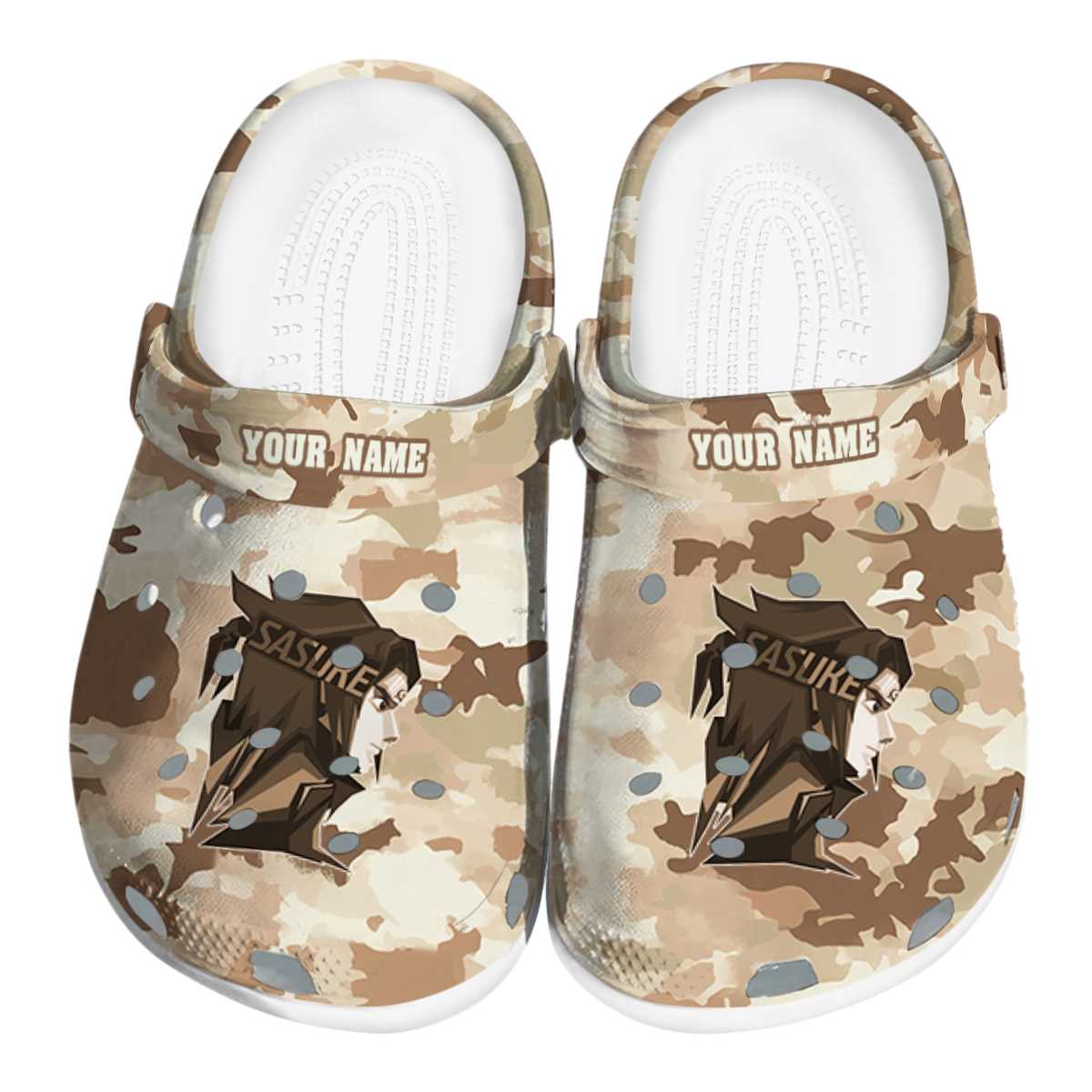 Uchiha Sasuke Naruto Anime Crocs Crocband Clogs Shoes Comfortable For Men Women and Kids