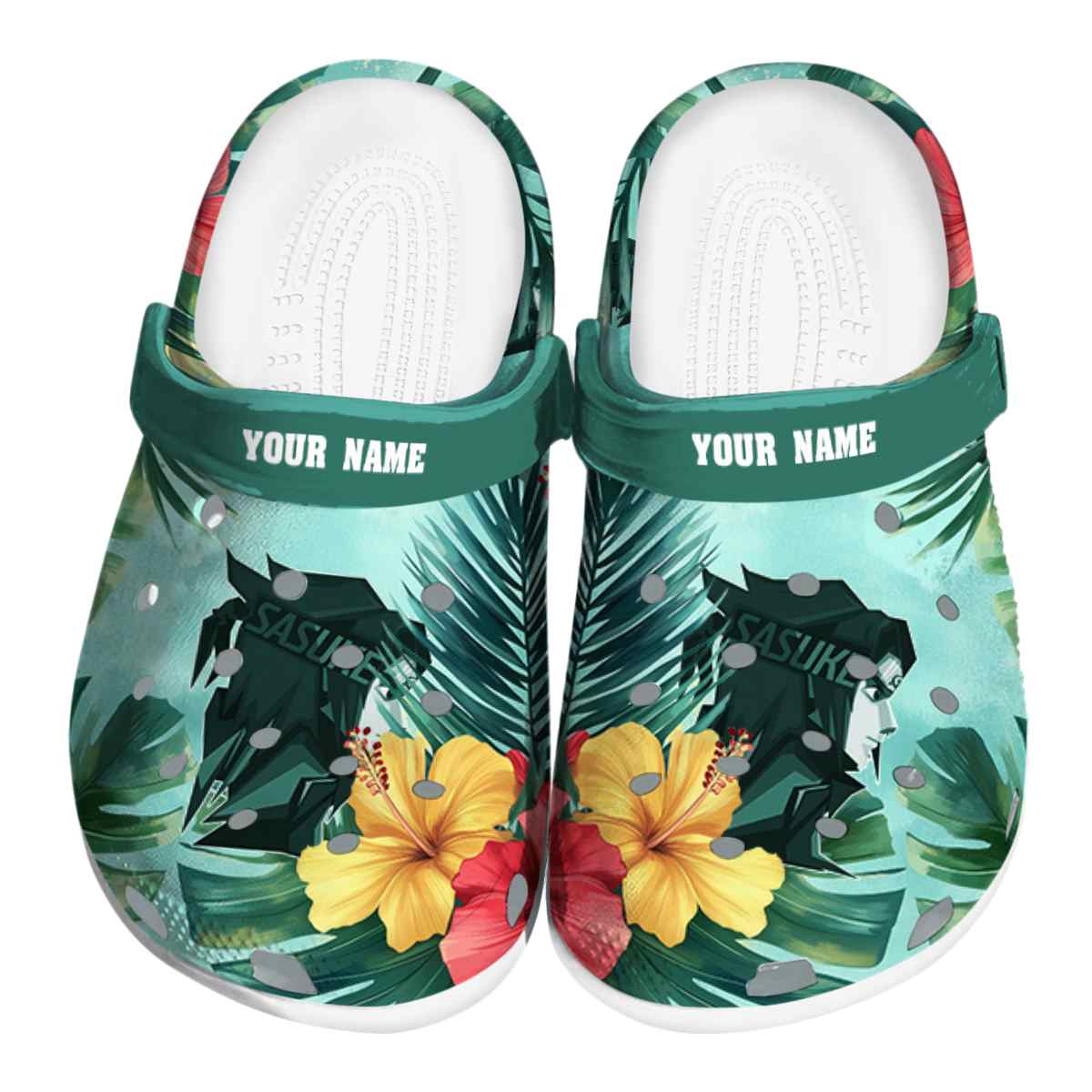 Uchiha Sasuke Naruto Anime Crocs Crocband Clogs Shoes Comfortable For Men Women and Kids