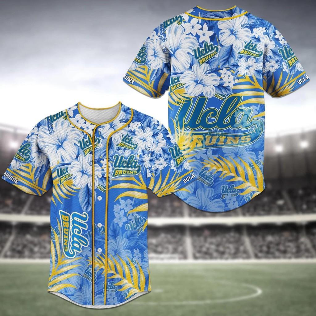 Ucla Bruins Ncaa Baseball Jersey Shirt Flower