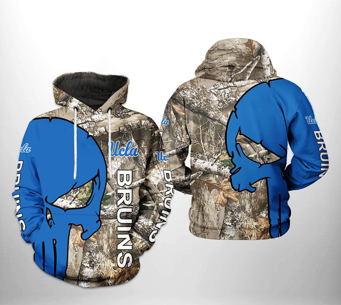 Ucla Bruins NCAA Camo Veteran Hunting 3D All Over Print Hoodie, Zip Hoodie