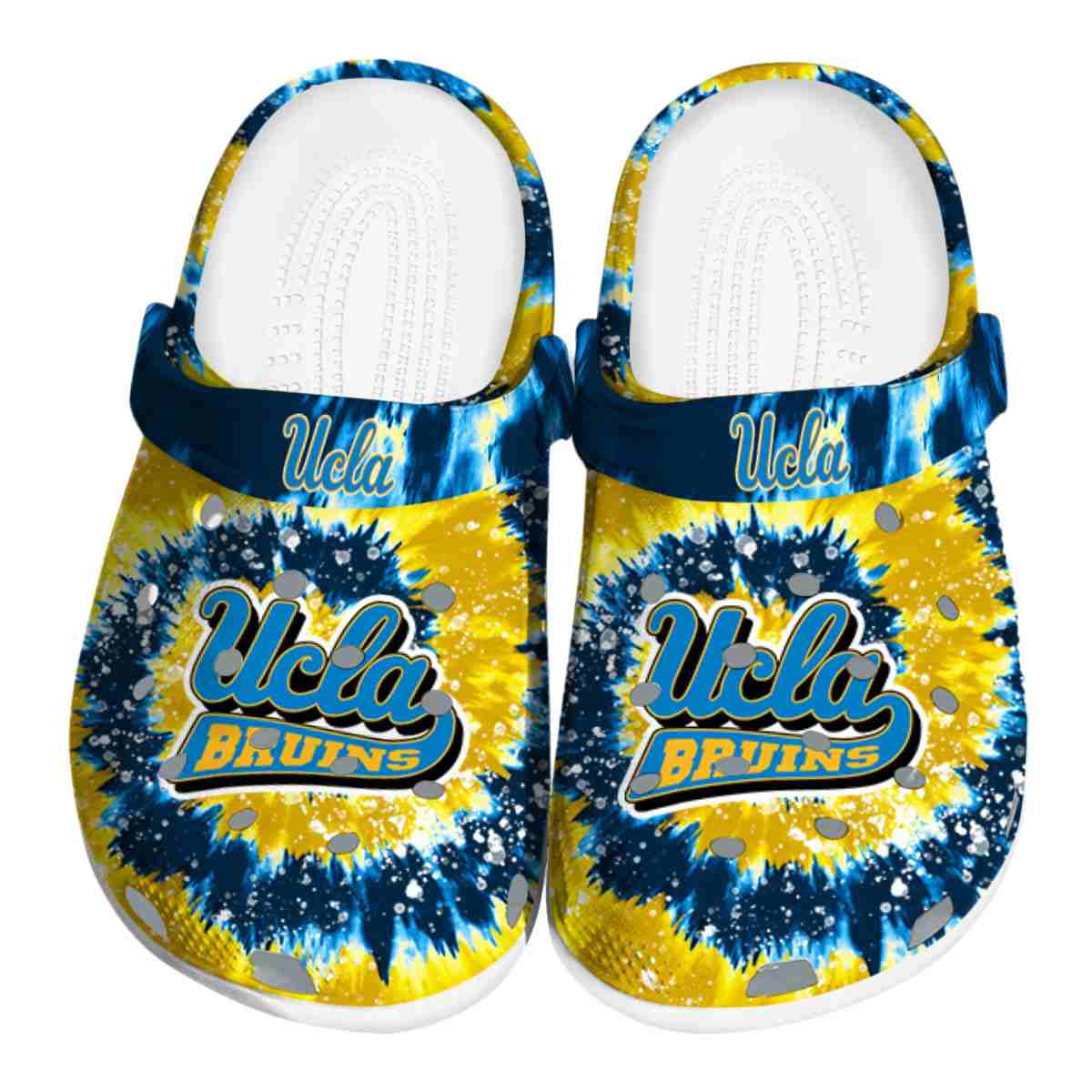UCLA Bruins NCAA Sport Crocs Crocband Clogs Shoes Comfortable For Men Women and Kids
