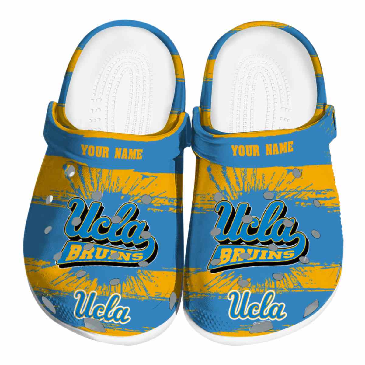 UCLA Bruins NCAA Sport Crocs Crocband Clogs Shoes Comfortable For Men Women and Kids