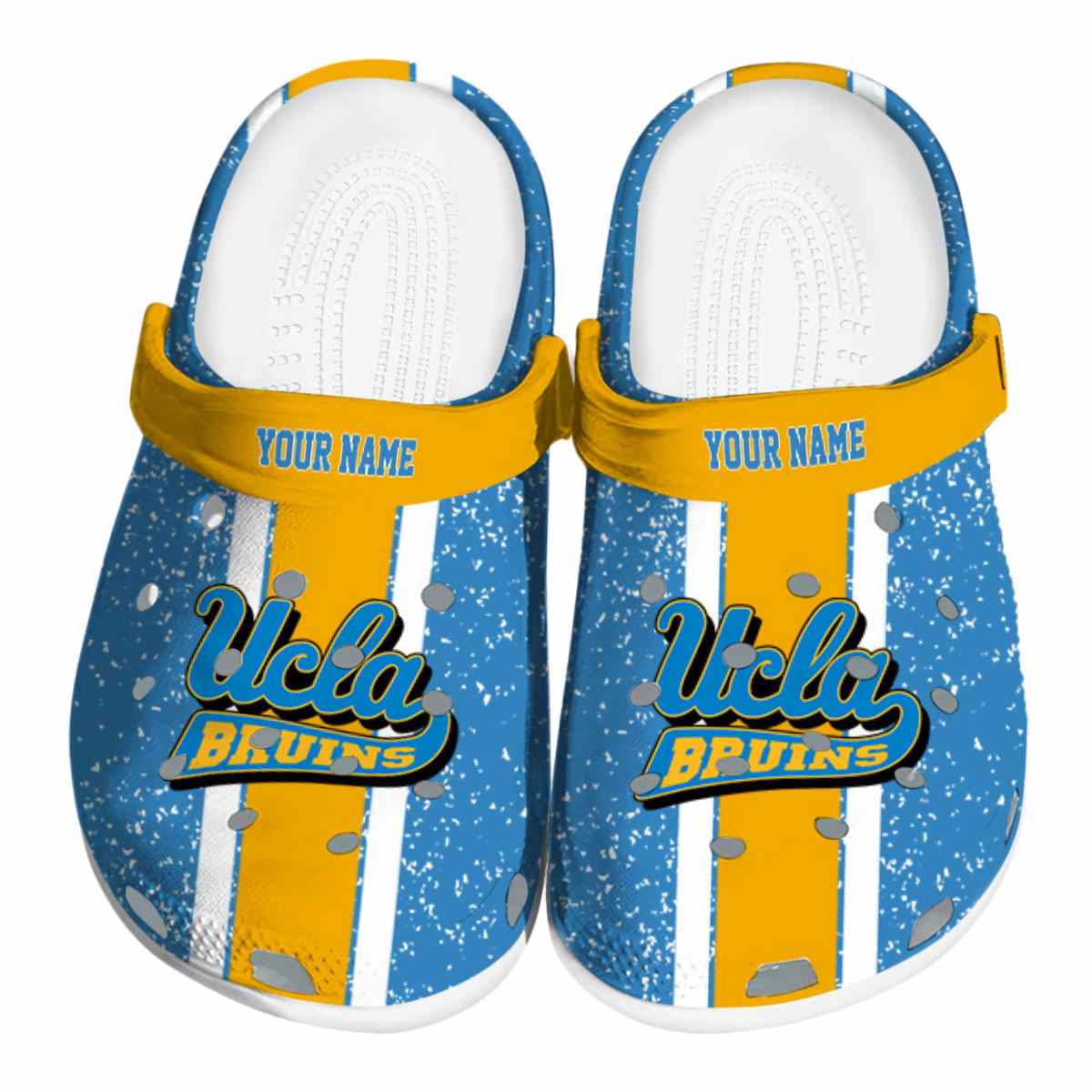 UCLA Bruins NCAA Sport Crocs Crocband Clogs Shoes Comfortable For Men Women and Kids