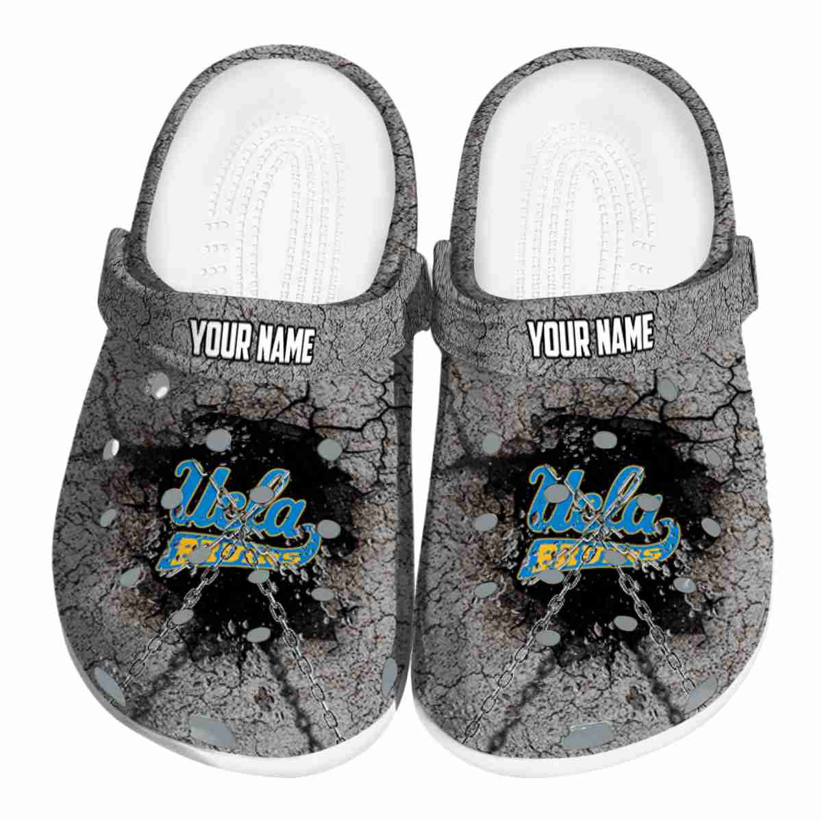UCLA Bruins NCAA Sport Crocs Crocband Clogs Shoes Comfortable For Men Women and Kids