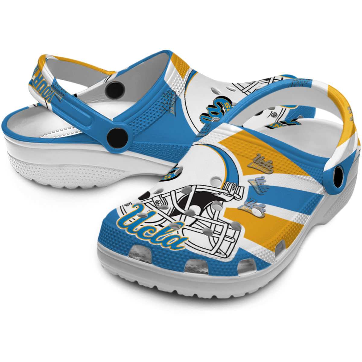 UCLA Bruins NCAA Sport Crocs Crocband Clogs Shoes Comfortable For Men Women and Kids - Image 3