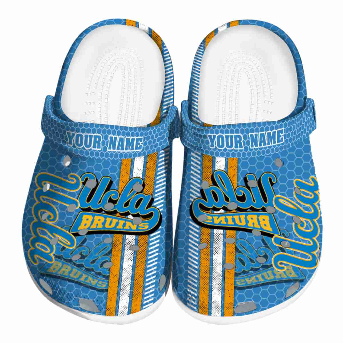 UCLA Bruins NCAA Sport Crocs Crocband Clogs Shoes Comfortable For Men Women and Kids