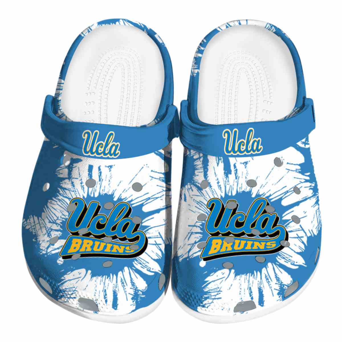 UCLA Bruins NCAA Sport Crocs Crocband Clogs Shoes Comfortable For Men Women and Kids