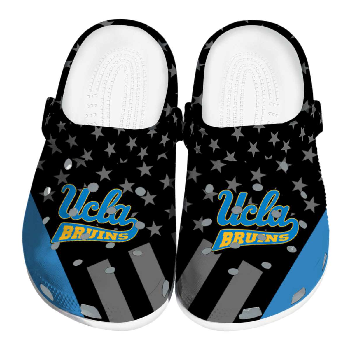 UCLA Bruins NCAA Sport Crocs Crocband Clogs Shoes Comfortable For Men Women and Kids