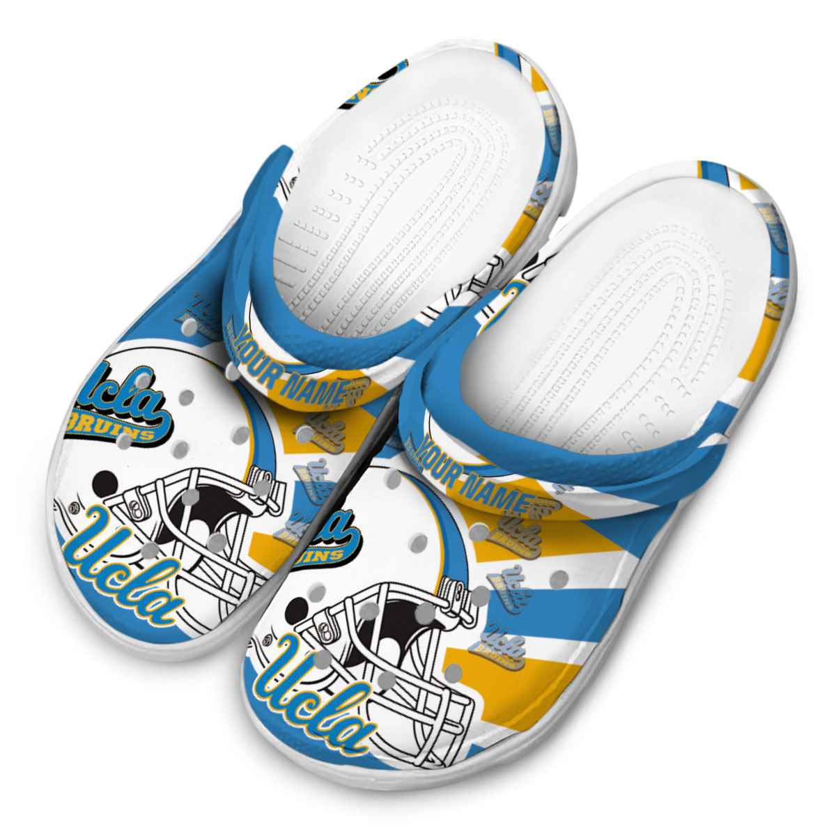 UCLA Bruins NCAA Sport Crocs Crocband Clogs Shoes Comfortable For Men Women and Kids - Image 4