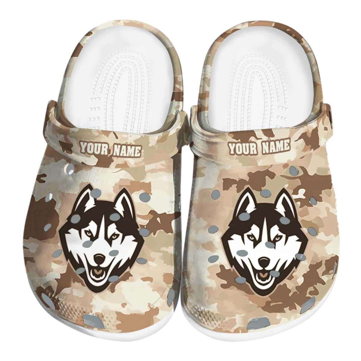 UConn Huskies NCAA Sport Crocs Crocband Clogs Shoes Comfortable For Men Women and Kids