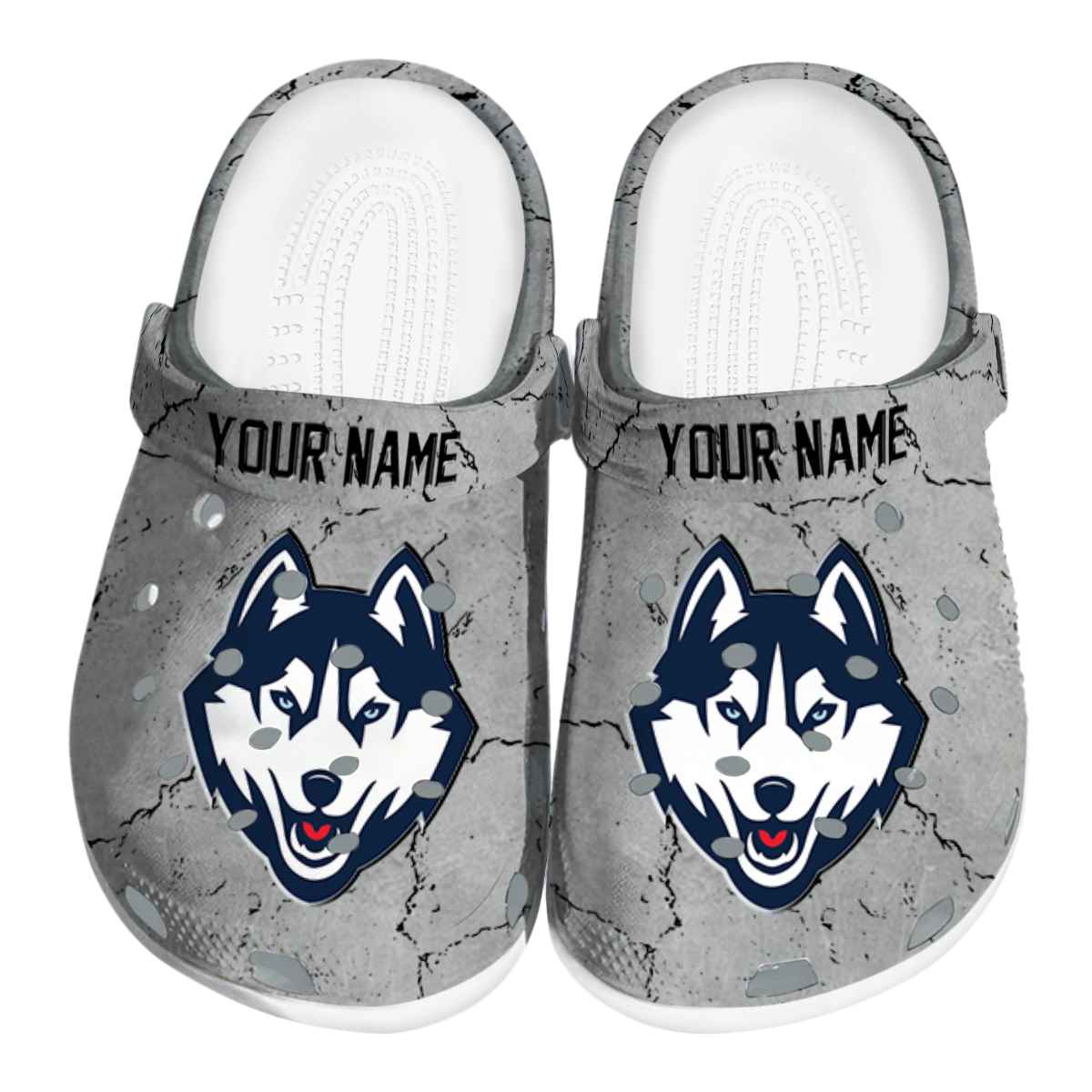 UConn Huskies NCAA Sport Crocs Crocband Clogs Shoes Comfortable For Men Women and Kids