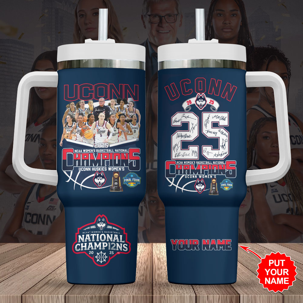 UConn Huskies NCAA Womenâ€™s Basketball Sports Custom Stanley Cup 40 oz 30 oz Tumbler With HandleTVC2301247