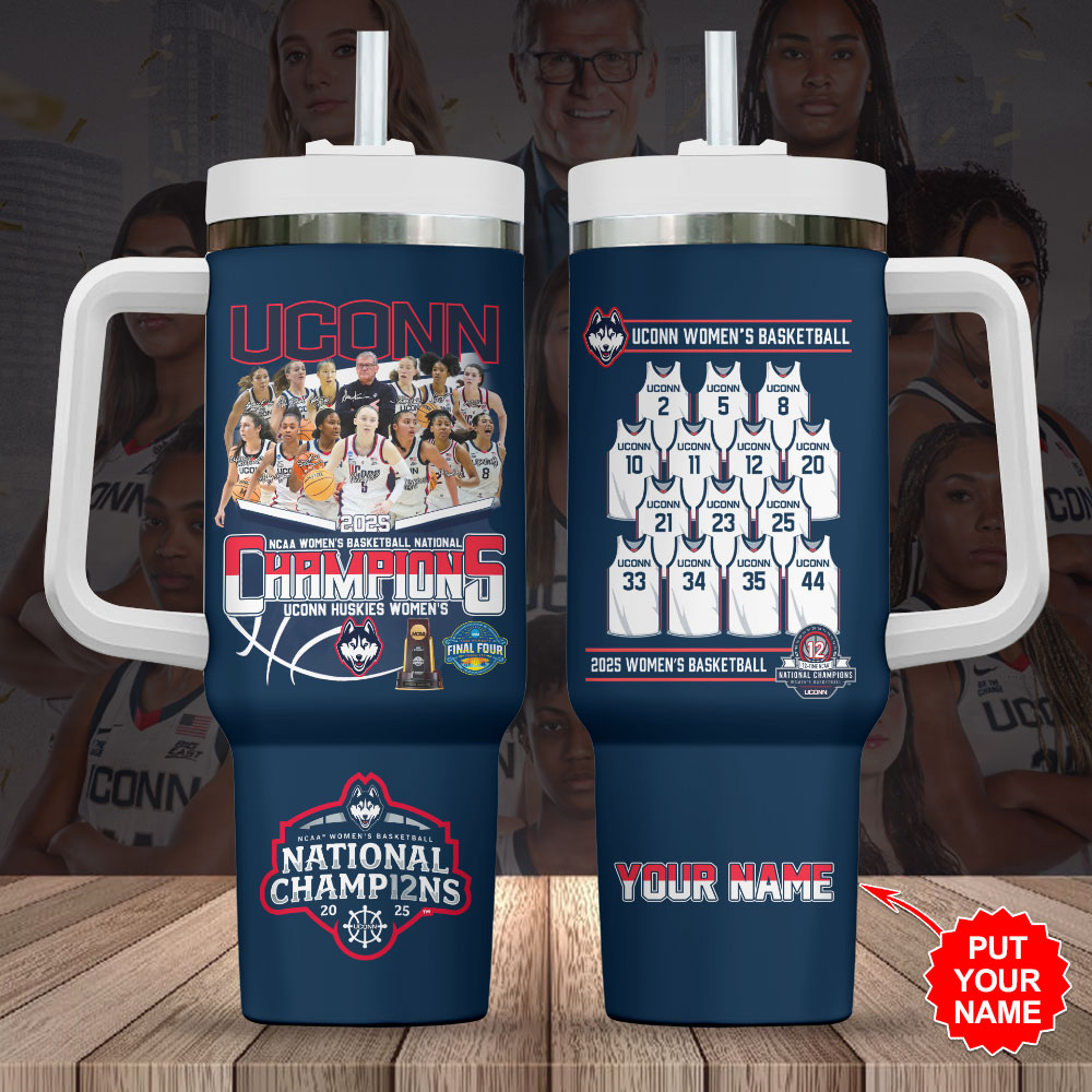UConn Huskies NCAA Womenâ€™s Basketball Sports Custom Stanley Cup 40 oz 30 oz Tumbler With HandleTVC2301247