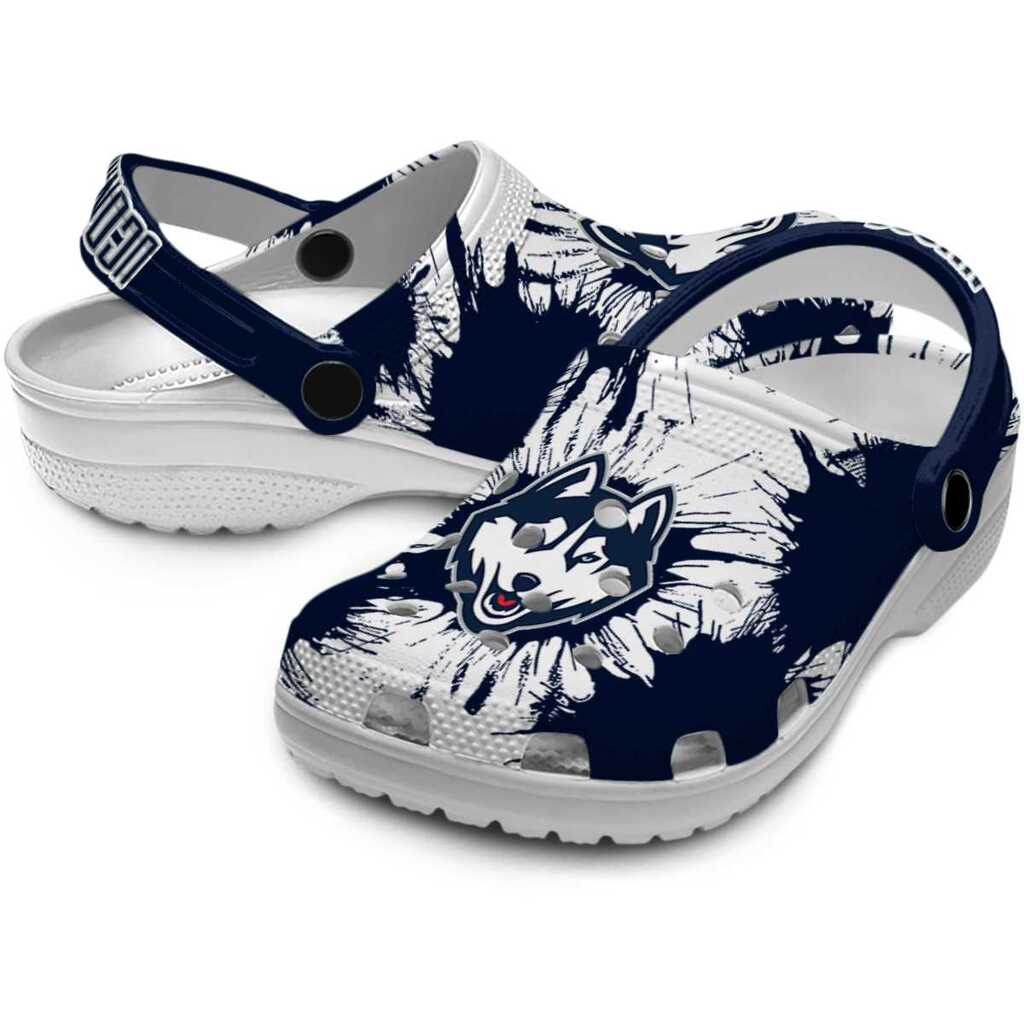 UConn Huskies Splatter Graphics ClogTVC1801753 - Image 3