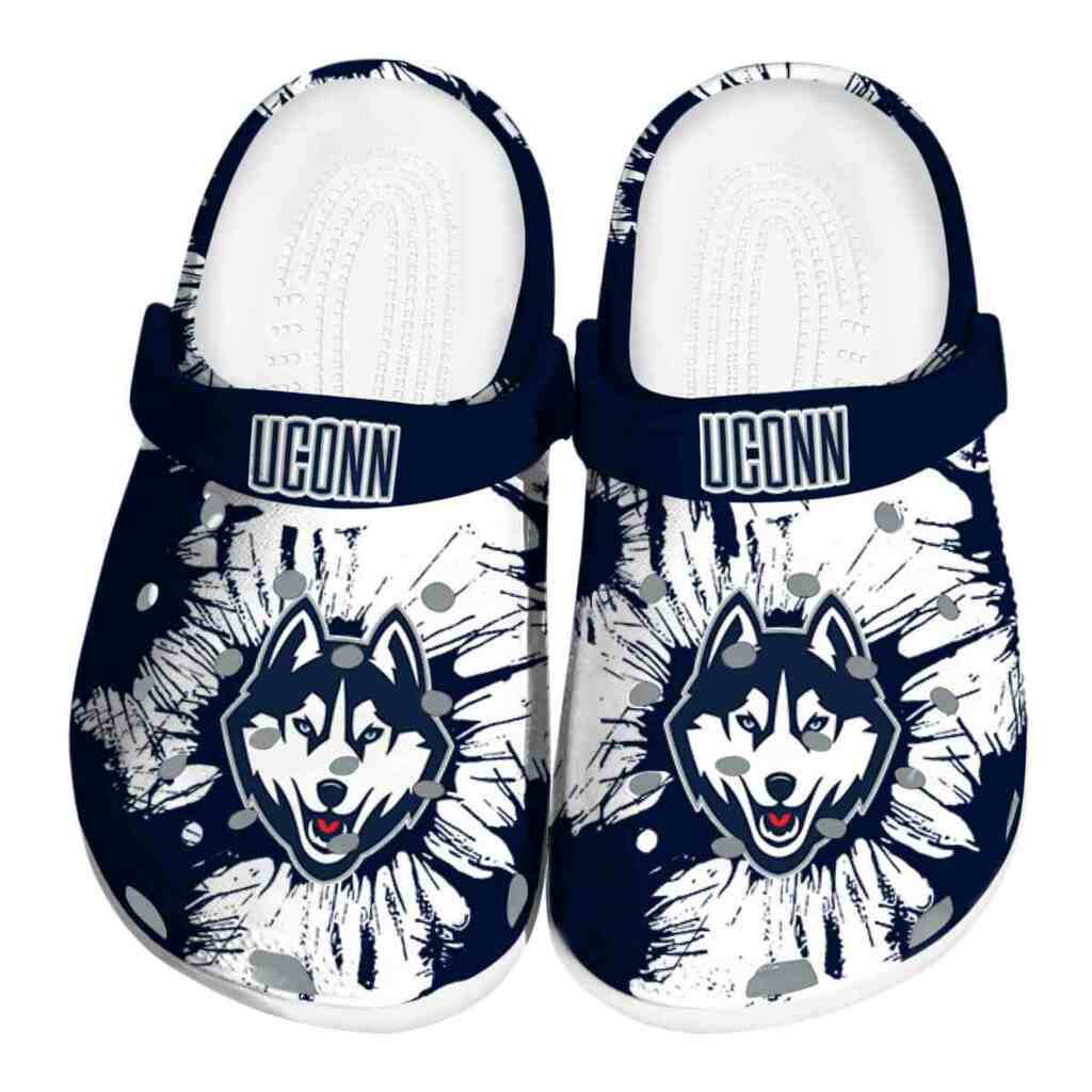 UConn Huskies Splatter Graphics ClogTVC1801753
