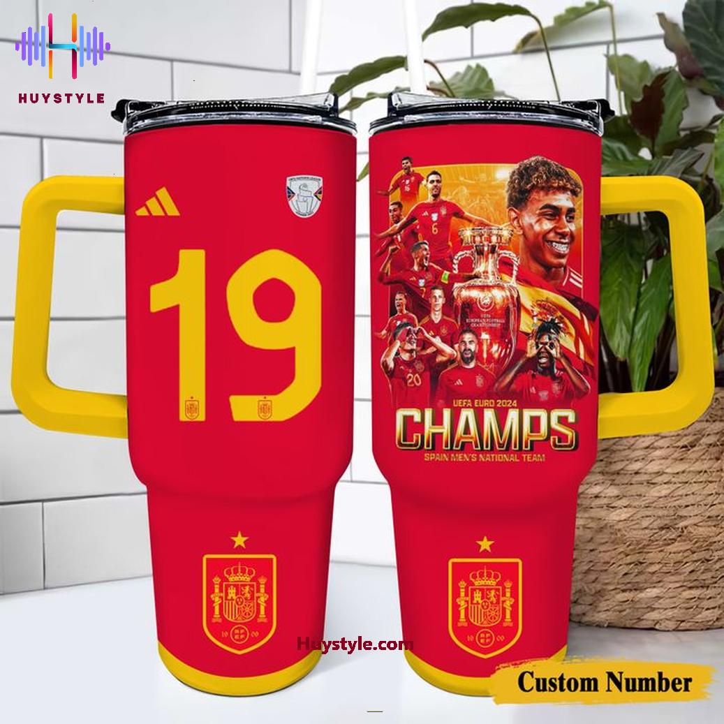 UEFA Spain Euro 2024 Custom Stanley Cup 40 oz 30 oz Tumbler With HandleTVC2301703