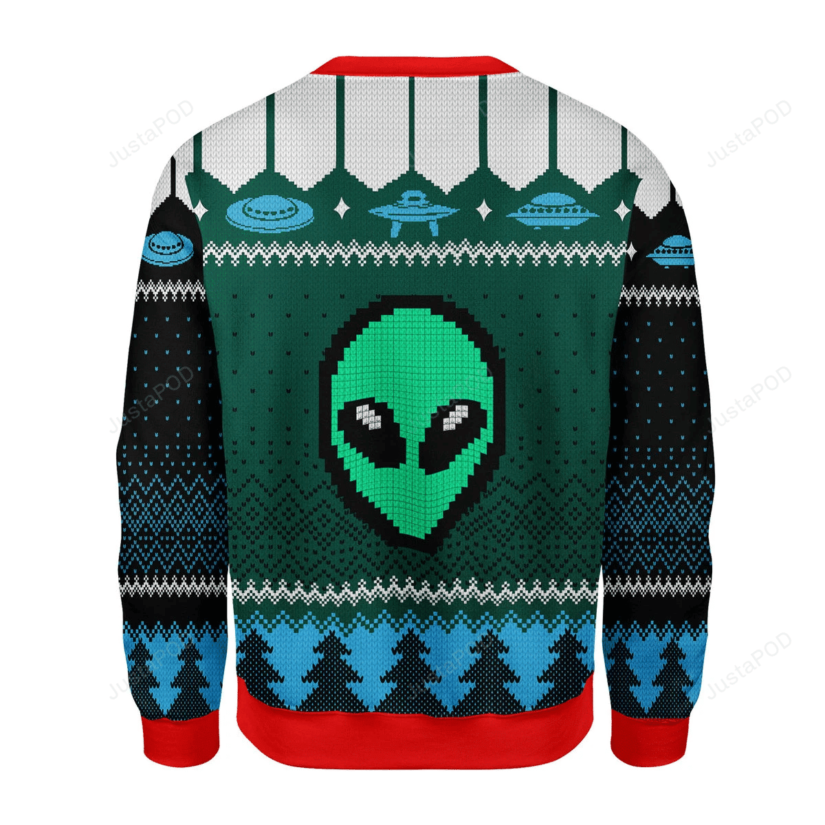 Ufo Alien Lol Bye Ugly Christmas Sweater Adult 3D Funny Matching for family