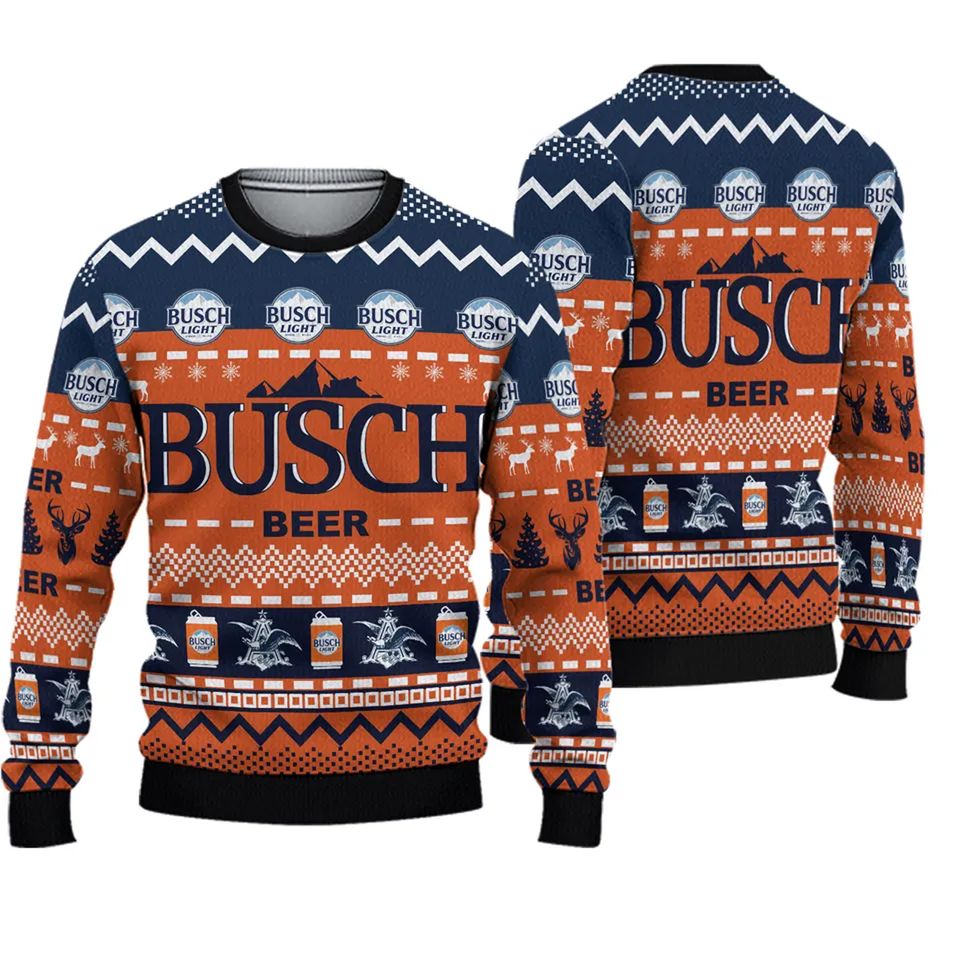 Ugly Christmas Sweater, Buschs-Light-Beer Ugly Christmas Sweater