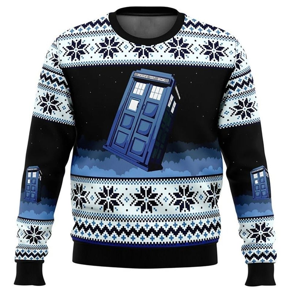 Ugly Christmas Sweater, Doctor Who Shirt, Doctor Who Cosplay, Ugly Sweater