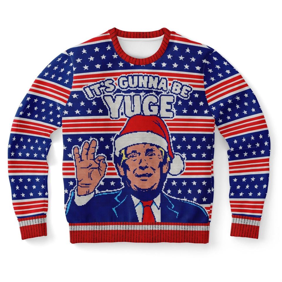 Ugly Christmas Sweater, Donald Trump