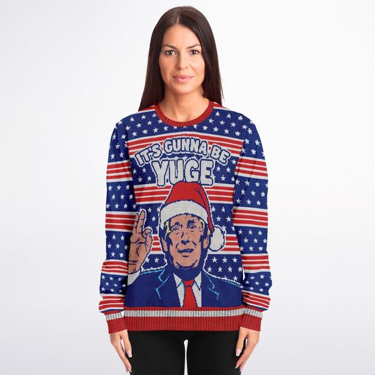 Ugly Christmas Sweater, Donald Trump - Image 15