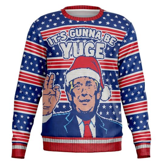 Ugly Christmas Sweater, Donald Trump - Image 11