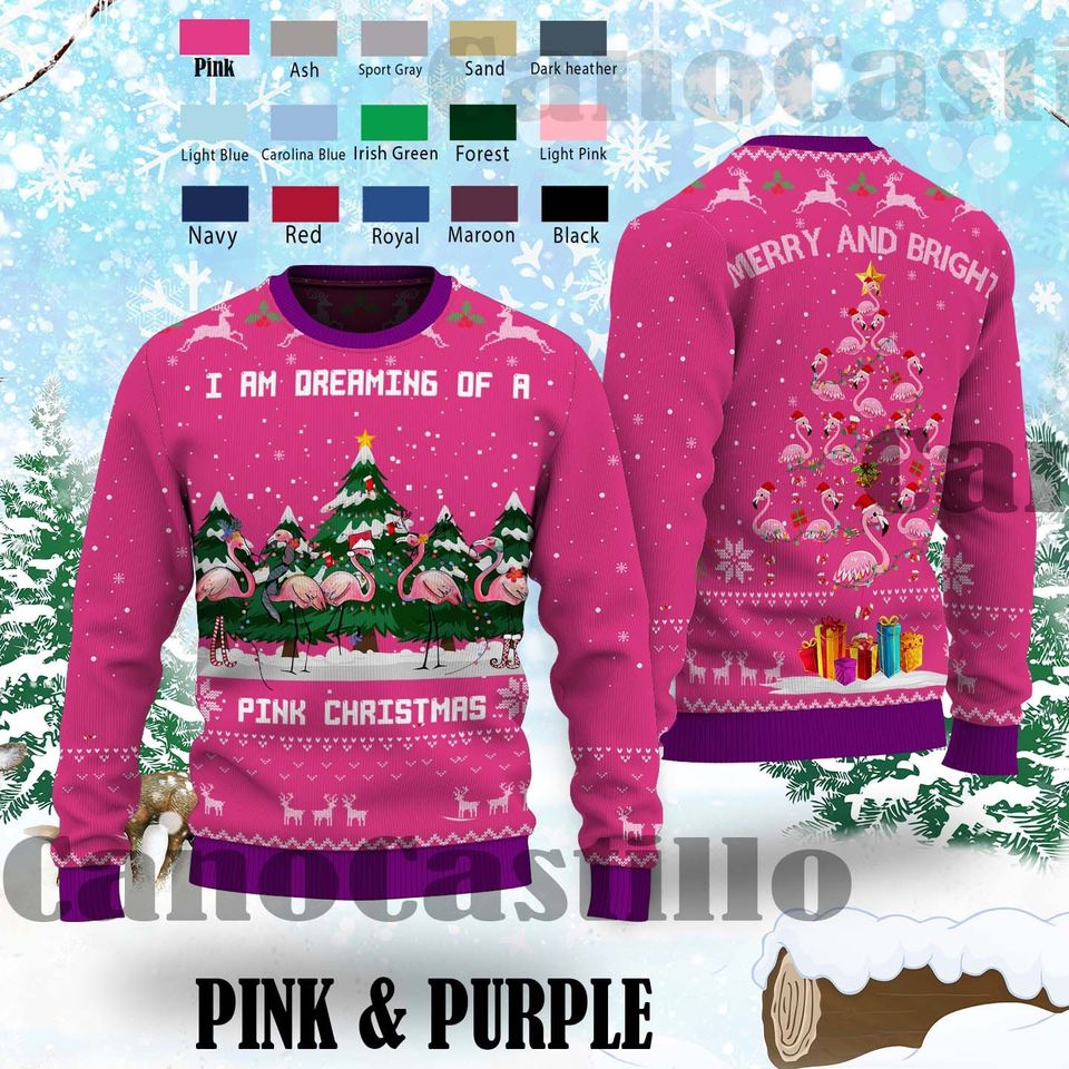 Ugly Christmas Sweater - Dreaming of Pink