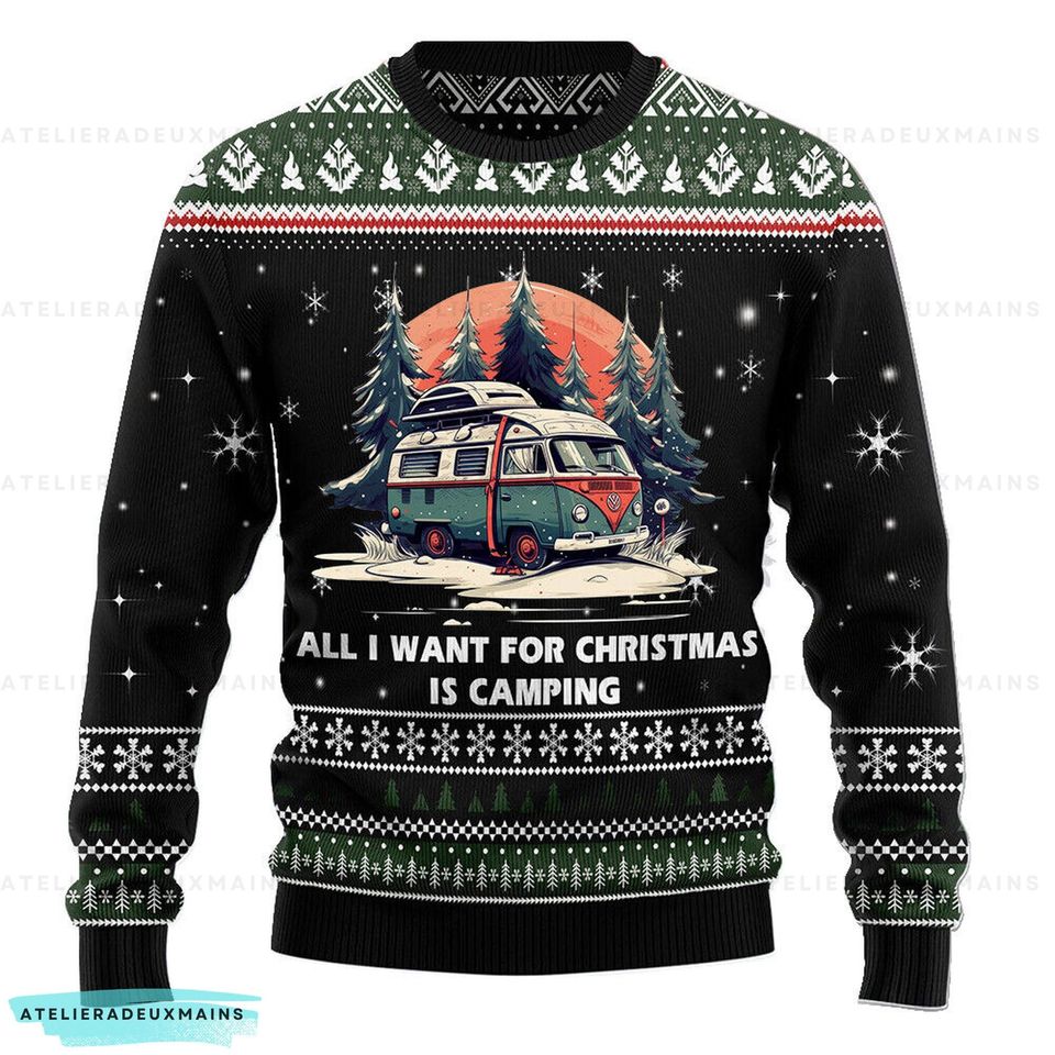 Ugly Christmas Sweater for Camping
