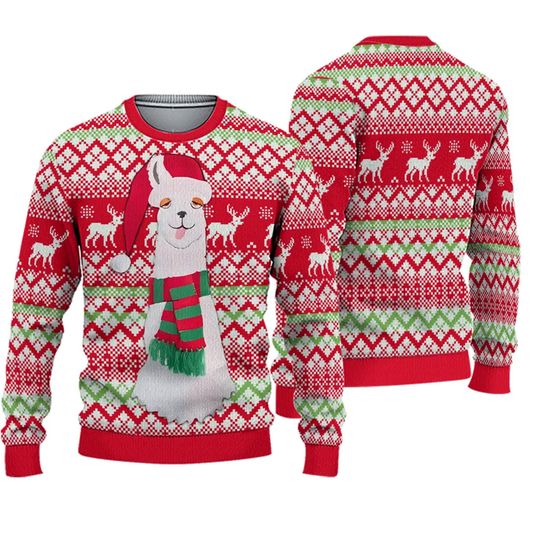 Ugly Christmas Sweater for Gift Funny Pullover Thin Sweater Womens Mens Jerseys - Image 2