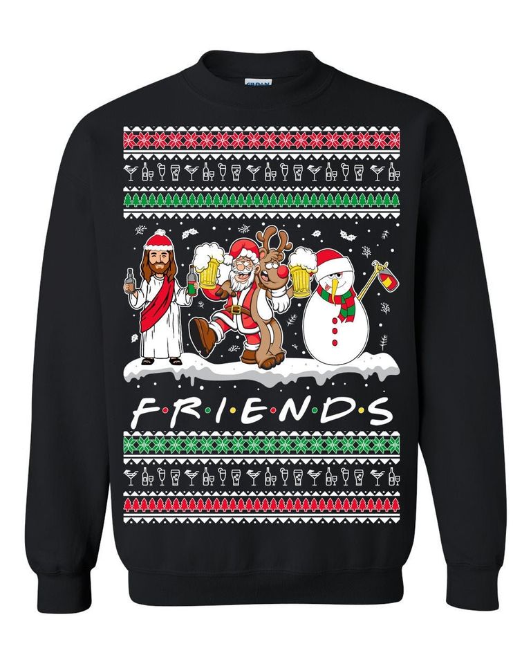 Ugly Christmas Sweater FRIENDS Christmas Unisex Sweatshirt