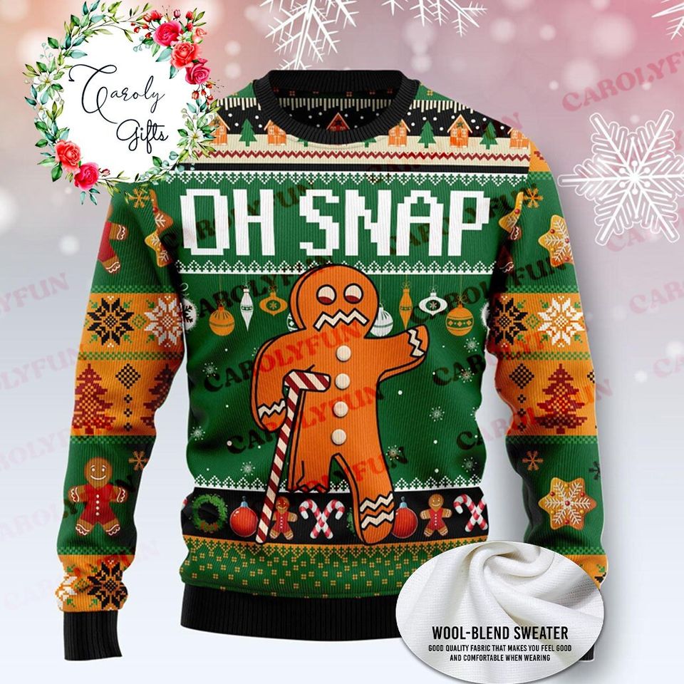 Ugly Christmas Sweater, Oh Snap Ugly Christmas Sweater 2022