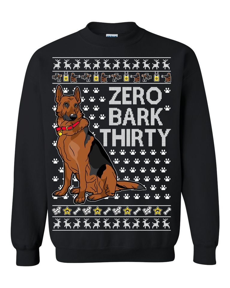 Ugly Christmas Sweater Zero Bark Thirty Meme Unisex Sweatshirt