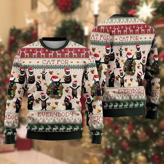 Ugly Christmas Sweaters for Women - Santa Claus - Image 9