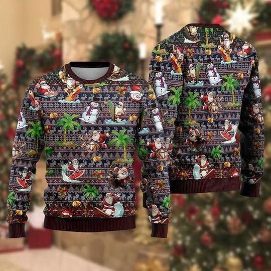 Ugly Christmas Sweaters for Women - Santa Claus - Image 12