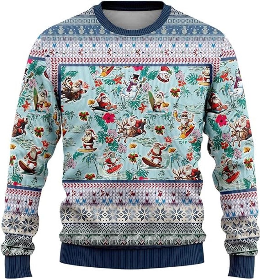 Ugly Christmas Sweaters for Women - Santa Claus - Image 8