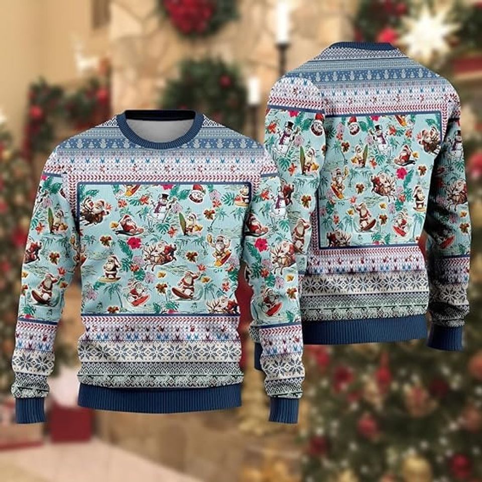 Ugly Christmas Sweaters for Women - Santa Claus - Image 3