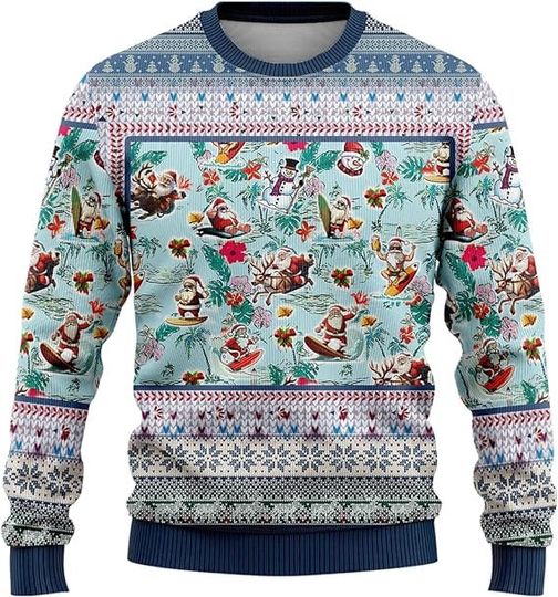 Ugly Christmas Sweaters for Women - Santa Claus - Image 16