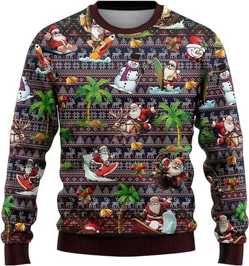 Ugly Christmas Sweaters for Women - Santa Claus - Image 15
