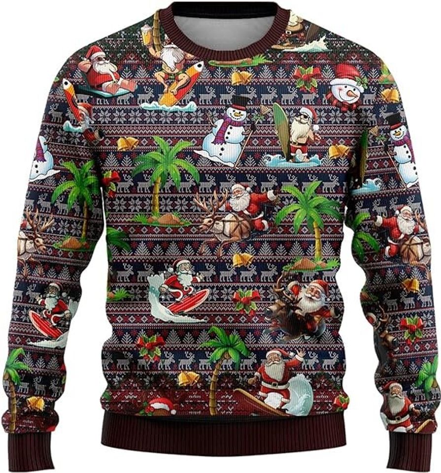 Ugly Christmas Sweaters for Women - Santa Claus - Image 7