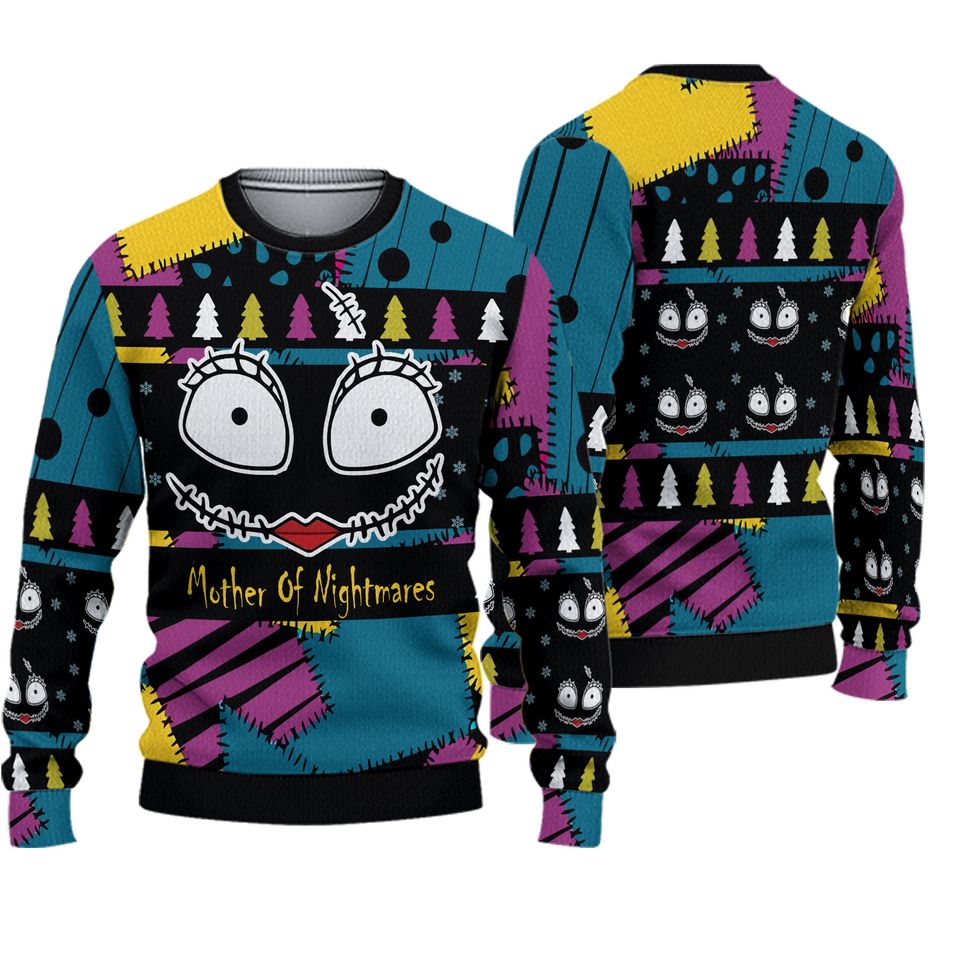 Ugly Christmas Sweaters Nightmare Before Christmas Sally O Neck Winter Autumn Xmas