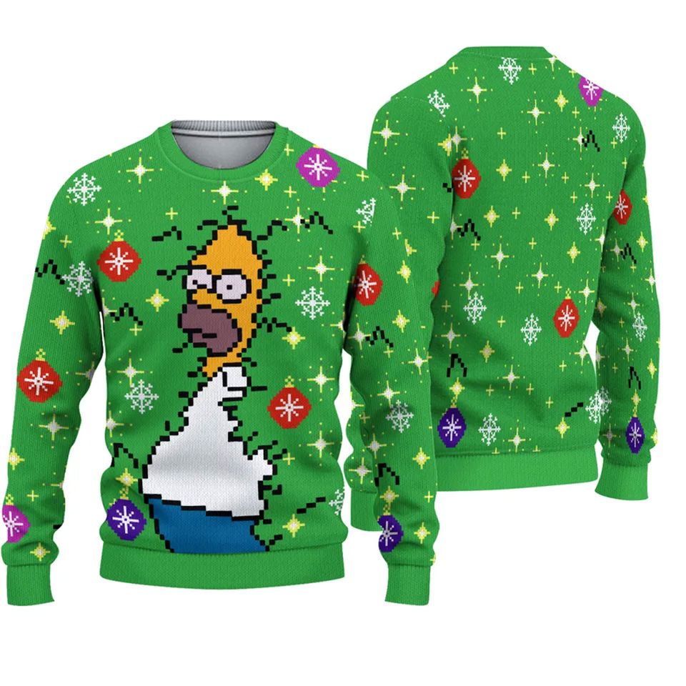 Ugly Christmas Sweaters Santa Claus Sweaters 3D