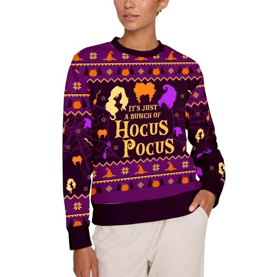 Ugly Christmas Sweaters Unisex Halloween Classic Witches Film - Image 7