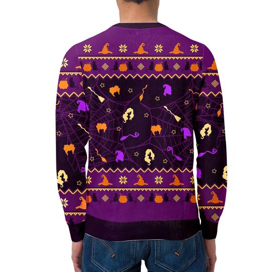 Ugly Christmas Sweaters Unisex Halloween Classic Witches Film - Image 13