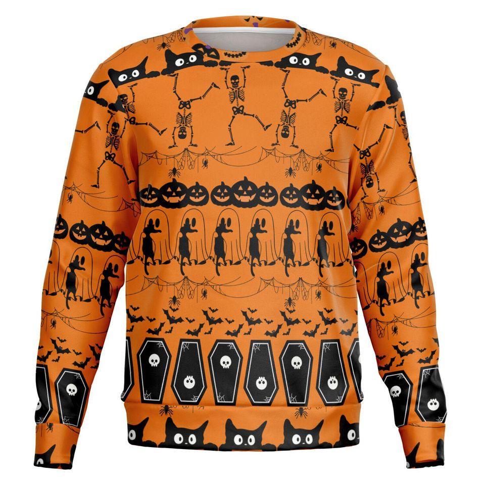 Ugly Halloween Sweater - Spooky Season Sweatshirt - Halloween Ugly Sweater
