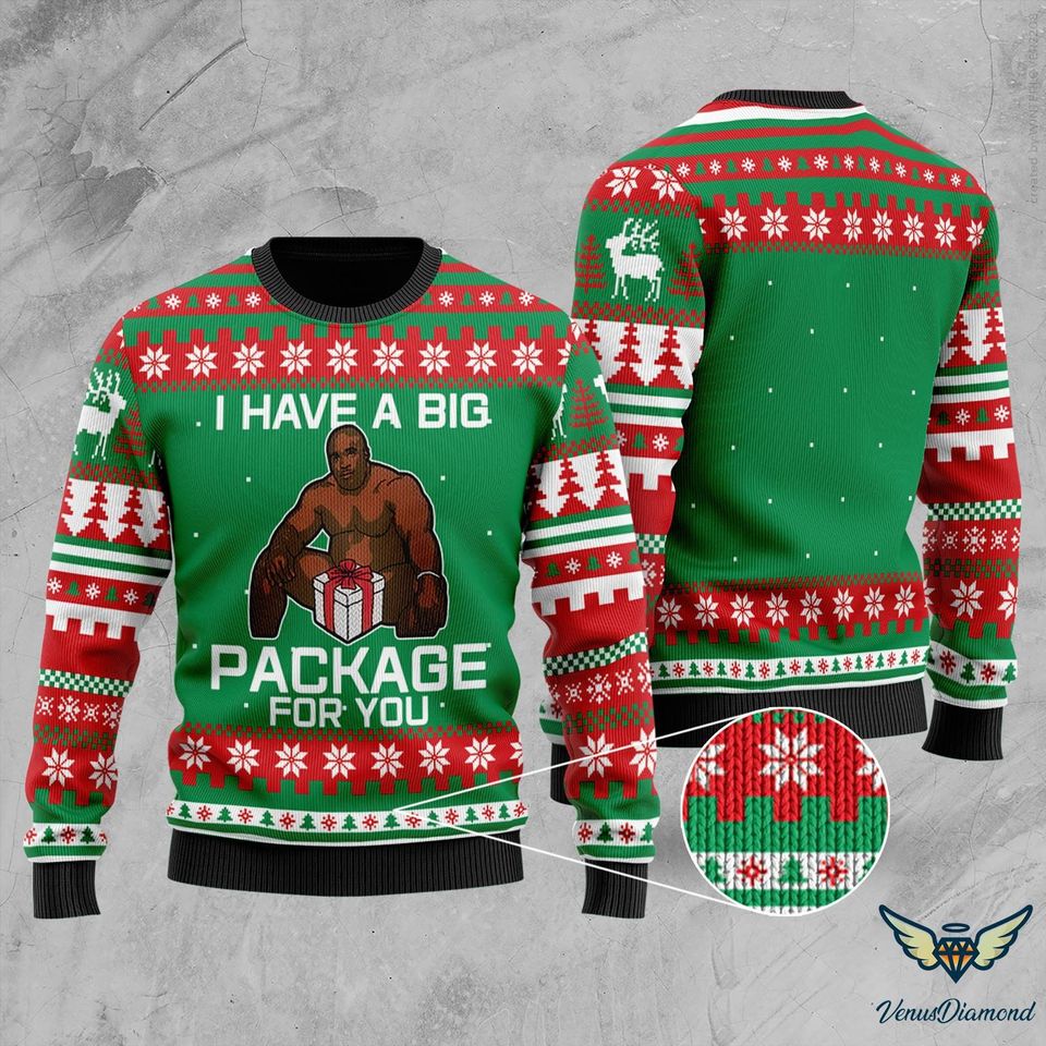 Ugly Sweater, Barry Wood, I Have A Big Package For You Sweater