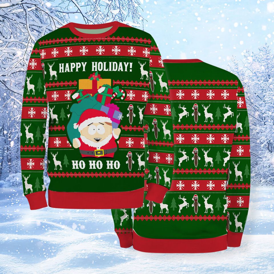 Ugly Sweater Christmas Xmas South Cartoon Sweatshirt