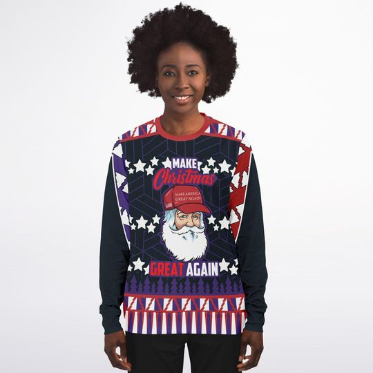Ugly Sweater: Make Christmas Great Again Sweatshirt - Image 16