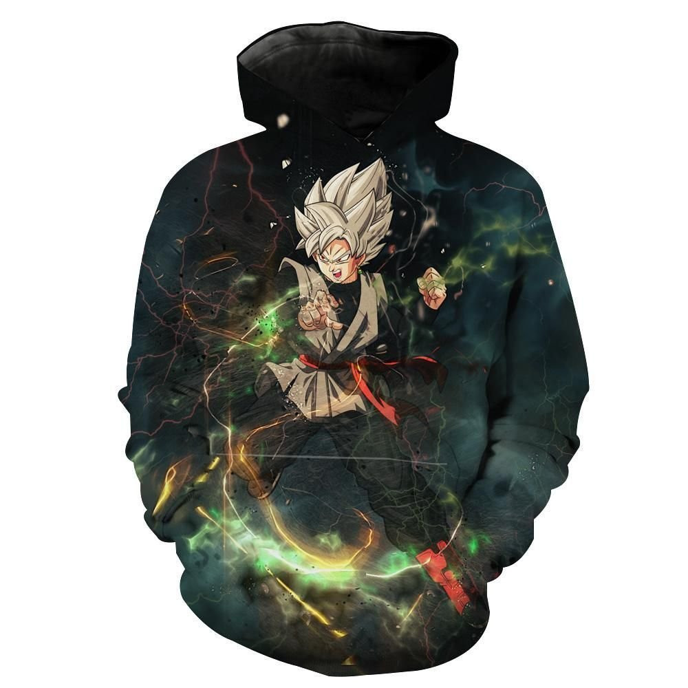 Ultra Instinct Goku Black 3D All Over Print Hoodie, Zip Hoodie
